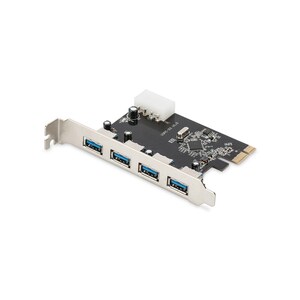 Digitus USB Adapter - PCI Express 2.0 x1 - Plug-in-Karte - 4 Total USB Port(s) - 4 USB 3.0 Port(s) - PC
