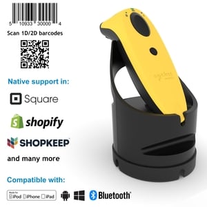 Socket Mobile SocketScan S740 Handheld Barcode-Scanner - Kabellos Konnektivität - Gelb, Schwarz - 495,30 mm Scan-Abstand -