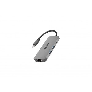 Hub combo USB/Ethernet Sitecom - USB Type-C - Esterno - 3 Total USB Port(s) - 2 USB 3.0 Port(s)1 Porta/e rete (RJ-45) - PC