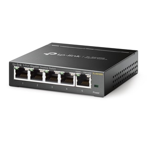 TP-Link TL-SG105S 5 Ports Ethernet Switch - Gigabit Ethernet - 10/100/1000Base-T - 2 Layer Supported - 2.40 W Power Consum