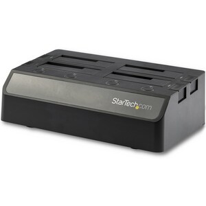 StarTech.com 4-Bay USB to SATA Hard Drive Docking Station, USB 10Gbps, External 2.5/3.5" SSD/HDD Dock, SATA III, Hot-Swap,