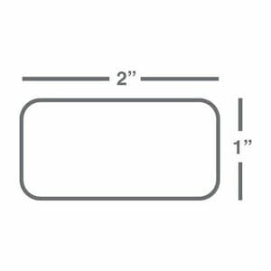 Wasp Kimdura Asset Tag Label - 50.80 mm Width x 25.40 mm Length - Roll - Permanent Adhesive - Thermal Transfer - 1125 / Ro
