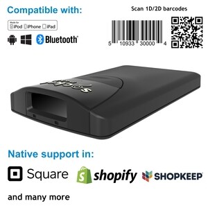 Palmare Scanner codici a barre Socket Mobile SocketScan S840 - Nero - Tipo connettività: Wireless - 495 mm Distanza di sca