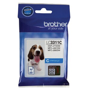 Brother LC3311C Original Inkjet Ink Cartridge - Cyan Pack - 200 Pages