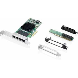 Lenovo I350-T4 Gigabit Ethernet Card for Workstation - 10/100/1000Base-T - Plug-in Card - PCI Express 2.1 - 4 Port(s) - 4 