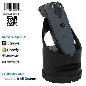 Socket Mobile DuraScan D740 Handheld Barcode-Scanner - Kabellos Konnektivität - Grau - 495 mm Scan-Abstand - 1D, 2D - Bild