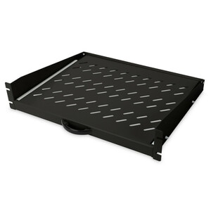 Digitus Ausziehbarer Fachboden zum Festeinbau an den vorderen 483 mm (19")-Profilschienen. Typ: Regalboden, Gehäusemateria