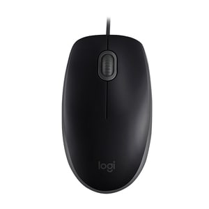 Logitech B110 Maus - USB - Optisch - Schwarz - Kabel