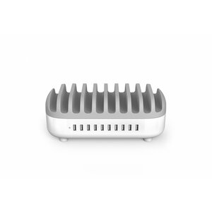 Compulocks Kabelgebundenes Cradle für Handy, Tablet-PC, USB Gerät - Ladefunktion10 x USB - Weiß