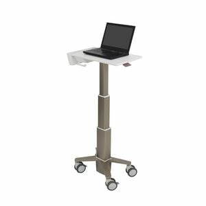 Ergotron CareFit Laptop Cart - 5.40 kg Load Capacity - 4 Casters - 101.60 mm Caster Size - Aluminium - 43.9 cm (17.3") Scr