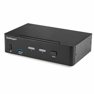 StarTech.com KVM-Switchbox - TAA-konform - 2 Computer - 1 Lokaler Benutzer(n) - 3840 x 2160 - 8 x USB - 3 x DisplayPort - 