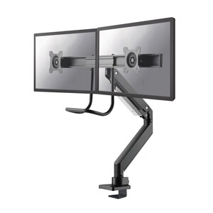 Neomounts NM-D775DXBLACK Monitor arm 10-32" - gas spring - Topfix - 180°-stop. Mounting: Clamp/Grommet, Maximum weight cap