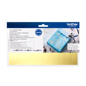 Brother Gold Foil - Greeting Card, Decoration, Craft Project, Gift - 100 mm Width x 200 mm Length - Gold - Foil - 4 Piece