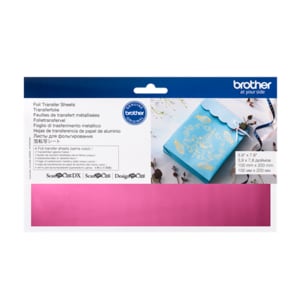 Brother Pink Foil - Greeting Card, Decoration, Craft Project, Gift - 100 mm Width x 200 mm Length - Pink - Foil - 4 Piece