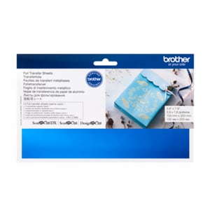 Brother Blue Foil - Greeting Card, Decoration, Craft Project, Gift - 100 mm Width x 200 mm Length - Blue - Foil - 4 Piece