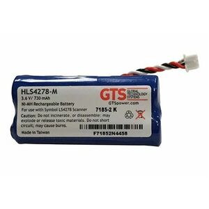 GTS Batterie - Nickel-Metallhydrid (NiMH) - für Barcode-Scanner - Aufladbarer Akku - Proprietär - 3.6 V - 730 mAh Shelf Life
