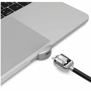 Compulocks Ledge Lock Adapter for MacBook Pro 13" M1 & M2 with Keyed Cable Lock Silver - Follows Apple Slick Design MacBoo