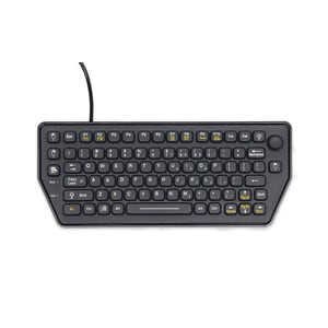 Clavier Gamber-Johnson SLK-79-FSR - Câble Connectivité - USB Interface - Caoutchouc Siliconé Pavé Numérique - Windows, Mac OS