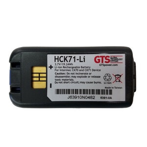 GTS HCK71-LI Battery - Lithium Ion (Li-Ion) - For Mobile Computer - Battery Rechargeable - 3.7 V DC - 5200 mAh Shelf Life
