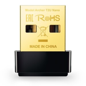 TP-Link Archer T2U Nano Dualband Wi-Fi Adapter für Notebook - IEEE 802.11ac - USB 2.0 - 600 Mbit/s - 2,40 GHz ISM - 5 GHz 