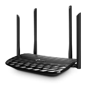 TP-Link Archer C6 Wi-Fi 5 IEEE 802.11ac Ethernet Wireless Router - Dual Band - 2.40 GHz ISM Band - 5 GHz UNII Band - 4 x A