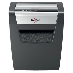 ACCO Momentum X410 Paper Shredder - Continuous Shredder - Cross Cut - 10 Per Pass - for shredding Paper - 4 mm x 30 mm Shr