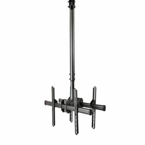 StarTech.com Dual TV Ceiling Mount, Back-to-Back Hanging Dual Screen VESA Pole Mount for 32"-75" TVs - Height Adjustable T