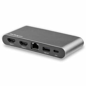 StarTech.com USB 3.0 Type C Docking Station for Notebook, Monitor - 100 W - 4 x USB Ports - 1 x USB 2.0 - 2 x USB 3.0 - US