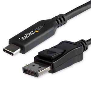 StarTech.com 6 ft. (1.8 m) - USB-C to DisplayPort Adapter Cable - 8K - HBR3 - Thunderbolt 3 Compatible - USB-C Adapter and