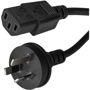 StarTech.com 1m 3 ft Power Supply Cord - AS/NZS 3112 to C13 - Computer Power Cord - Monitor Power Cord - Computer Monitor 