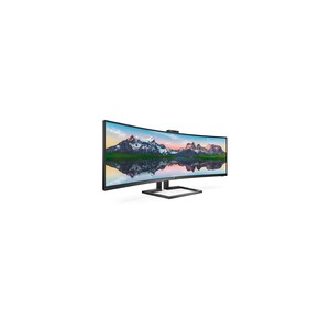 Philips Brilliance 499P9H Webcam Dual Quad HD (DQHD) Ecrã curvo Monitor LCD para gaming - 32:9 - preto texturizado - 124 c