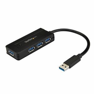 StarTech.com 4 Port USB 3.0 Hub SuperSpeed 5Gbps w/ Fast Charge - Portable USB 3.2 Gen 1 (5Gbps) Type-A Laptop/Desktop Hub