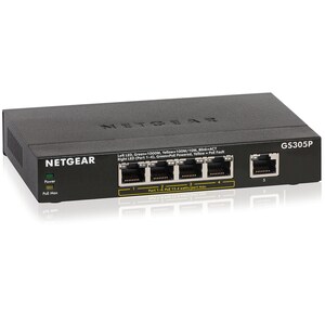 Commutateur Ethernet Netgear 300 GS305v3 5 Ports - 2 Couche supportée - Paire torsadée - Bureau, Fixation au mur - 3 an(s)