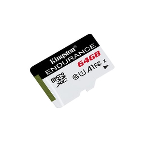 Kingston High Endurance SDCE 64 GB Class 10/UHS-I (U1) microSDXC - 1 - 95 MB/s Read - 30 MB/s Write - 2 Year Warranty