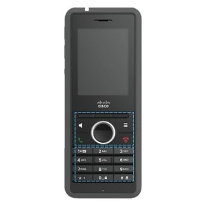Cisco 6825 Handset - Wandmontierbar - Dunkelgrau - Schnurlos - DECT, Bluetooth - 250 Phone Book/Directory Memory - 2 x Tot