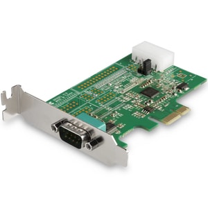 StarTech.com Serial Adapter with 16950 UART - Low-profile Plug-in Card - 1 - PCI Express x1 - PC, Linux - 1 x Number of Se