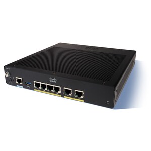 Cisco 900 C921-4P Router - 6 Anschlüsse - Management-Port - Gigabit-Ethernet - Desktop, Rackmontage, Untertisch
