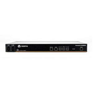Vertiv Avocent ACS 8000 8-Port Console Server with Dual AC Power Supply and Analog Modem (ACS8008MDAC-400) - 1 GB| DDR3 SD