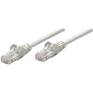 Network Patch Cable, Cat6, 0.25m, Grey, CCA, U/UTP, PVC, RJ45, Gold Plated Contacts, Snagless, Booted, Lifetime Warranty -