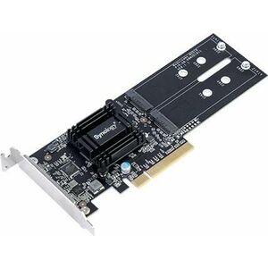 PCIe Gen2 x8 adapter card for Dual M.2 NVMe / SATA SSD slots on FS1018 DS3018xs RS2818RP+ RS2418(RP)+