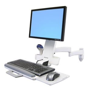 Ergotron 45-230-216 壁挂式安装座 用于 平板显示器 - 白 - 61 cm (24") 支持屏幕 - 10.43 kg 承载量 - 75 x 75, 100 x 100 - VESA 安装兼容