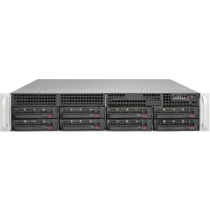 Supermicro SuperChassis 服务器机箱 - ATX, EATX 主板支持 - 可机架安装 - 黑 - 2U - 10 x 架槽 - 2 x 740 W - 3 x 风扇支持 - 8 x 外部3.5寸架槽 - 2 x 内部3.