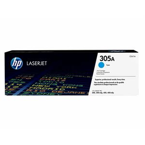 HP 305A 原版 标准 产出 激光 碳粉盒 - 单包 - 青色 - 1 每台