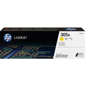 HP 305A 原版 标准 产出 激光 碳粉盒 - 单包 - 黄色 - 1 每台