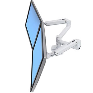Ergotron 安装臂 用于 显示器 - 白 - 2 显示器支持 - 68.6 cm (27") 支持屏幕 - 18.14 kg 承载量 - 100 x 100, 75 x 75