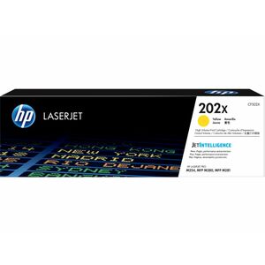 HP 202X 原版 高 产出 激光 碳粉盒 - 黄色 - 1 包