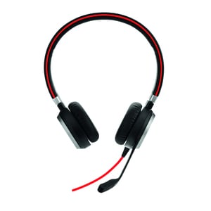 Jabra EVOLVE 40 有线 头戴式 立体声 耳机 - 双声道 - 上耳式 - 降噪 麦克风 - 降噪 - USB, 迷你手机（3.5毫米）
