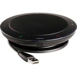 Jabra SPEAK 410 MS 会议电话 - 黑 - 1 x 电话线 - 免提电话