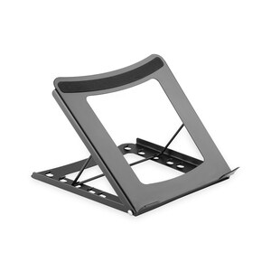 Digitus Mobiler Notebook Ständer. Produkttyp: Laptop-Ständer, Produktfarbe: Schwarz, Material: Metall. Breite: 255 mm, Tie