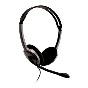 V7 HA212-2EP Wired Over-the-head, On-ear Stereo Headset - Black, Dark, Grey - Binaural - Supra-aural - 32 Ohm - 20 Hz to 2